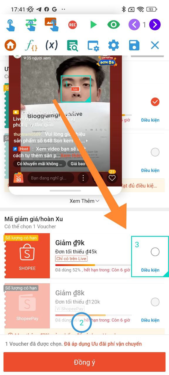 Hướng dẫn dùng Autoclick Macro săn mã Shopee Live