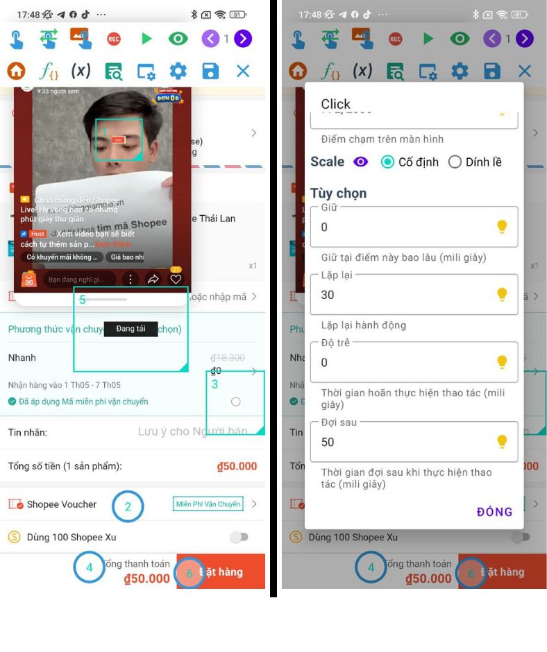 Hướng dẫn dùng Macro săn mã Shopee