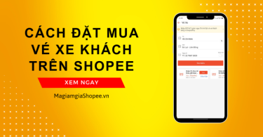 Cách đặt mua vé xe khách trên shopee