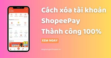 cách xóa tài khoản shopeepay