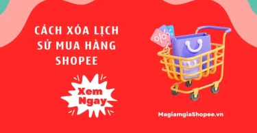 cách xóa lịch sử mua hàng shopee