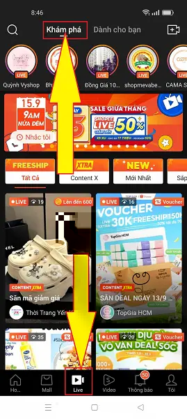 Mã Shopee Live Xtra 2