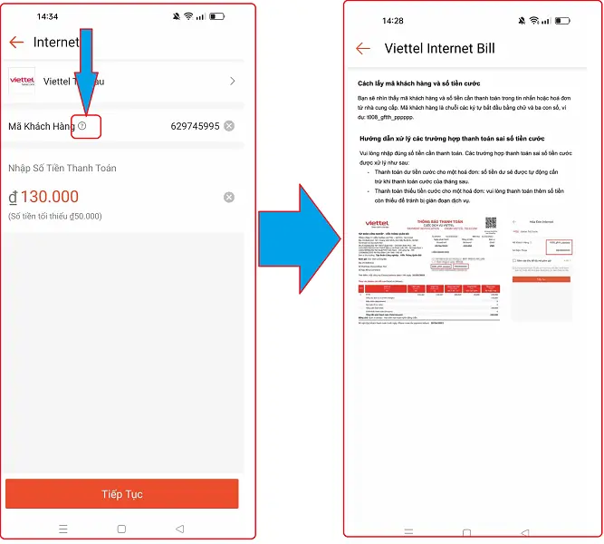 Thanh toán hóa đơn Internet trên Shopee 3