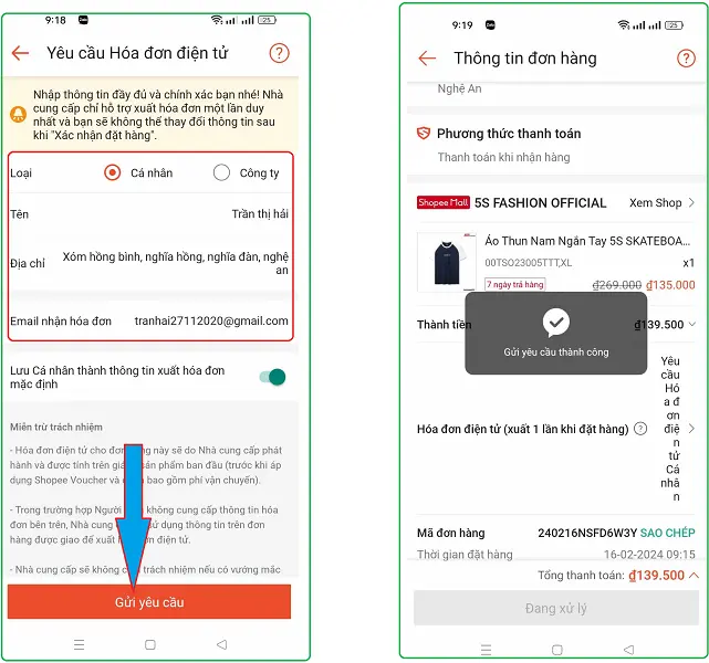 Xuất hóa đơn VAT 4