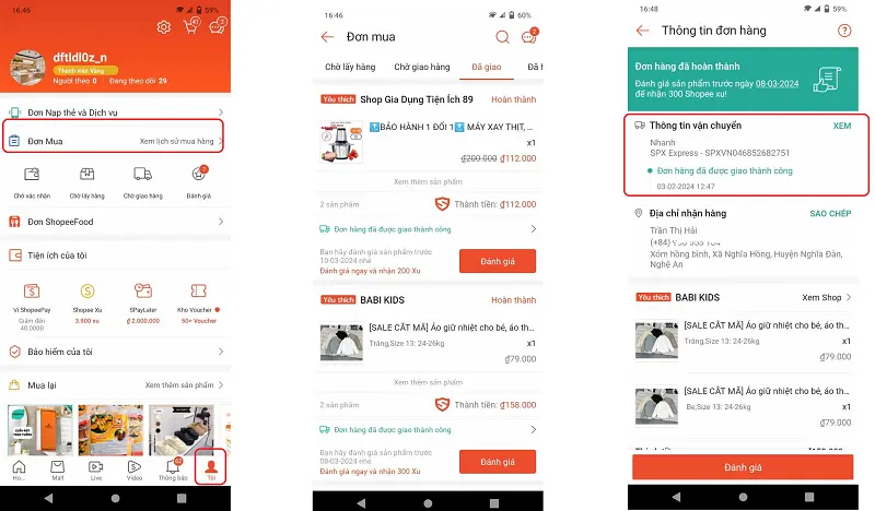 đơn vị vận chuyển Shopee Express 6