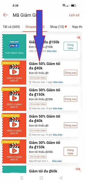 Mã giảm giá Shopee Hàng mới về