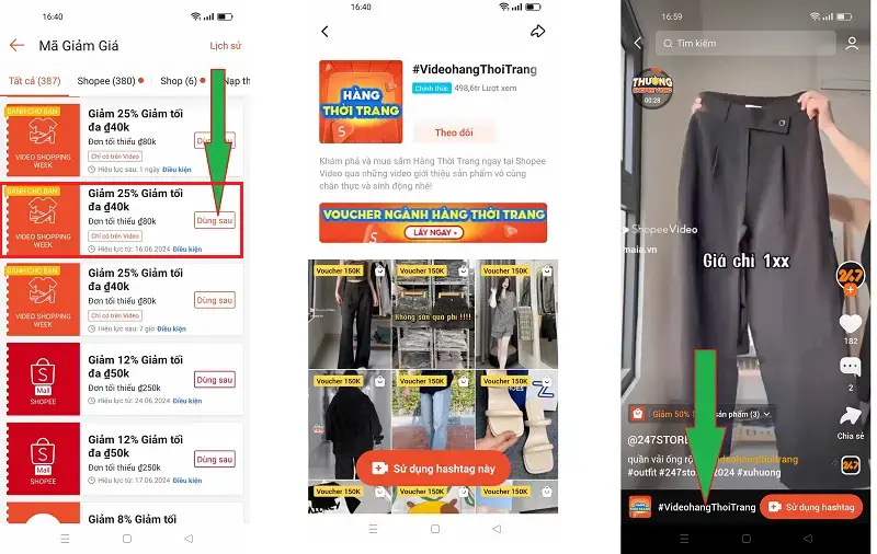 Voucher video shopping week 3