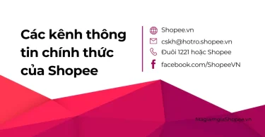 Các kênh thông tin chính thức của Shopee