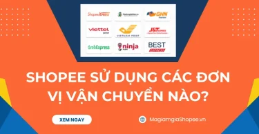 shopee sử dụng các đơn vị vận chuyển nào