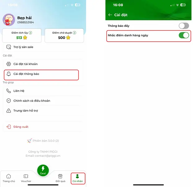 App Nô Tì 8