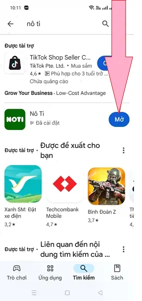 App Nô Tì 12
