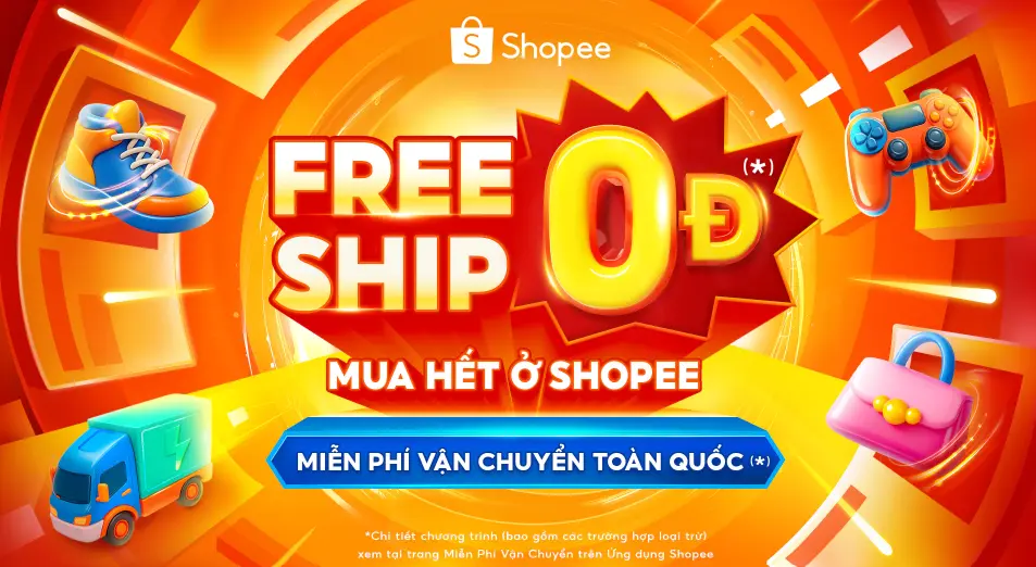 freeship 0đ mọi đơn shopee 10102025