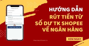 rút tiền từ số dư tk shopee về ngân hàng