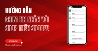 ghim tin nhắn với shop trên shopee