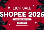 lịch sale shopee 2026