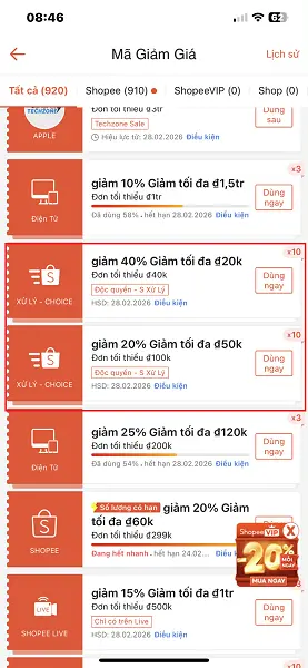 Shopee choice 2
