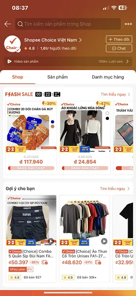 Shopee choice